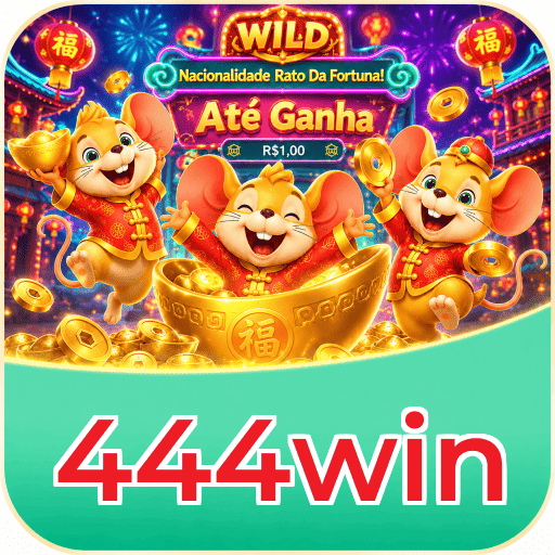 Interface do aplicativo 444win mostrando jogos disponíveis no iOS e Android